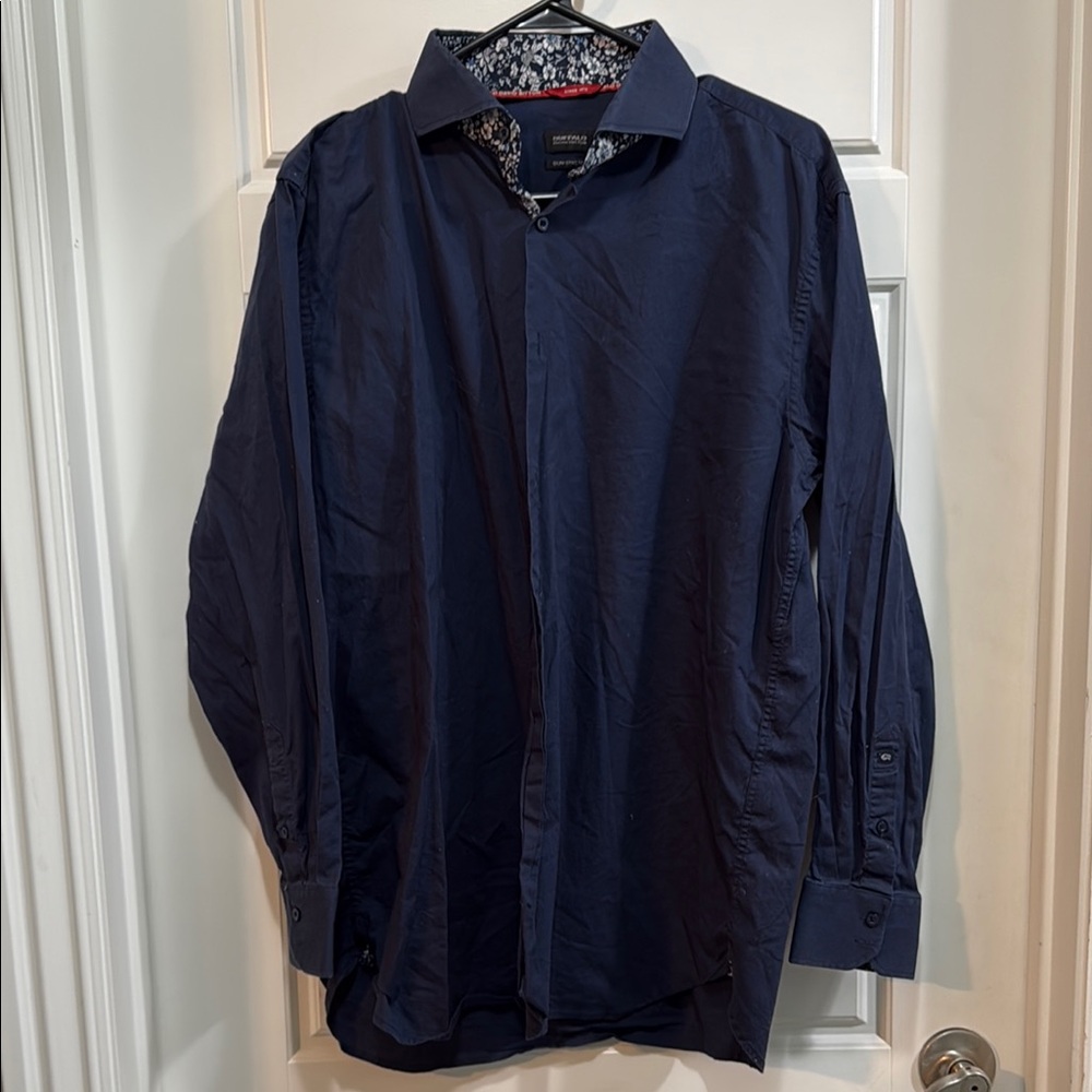 Blue Casual Button Down Shirt